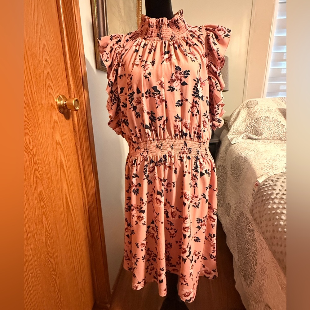 Kate Spade Pink Floral Hi-lo Dress
